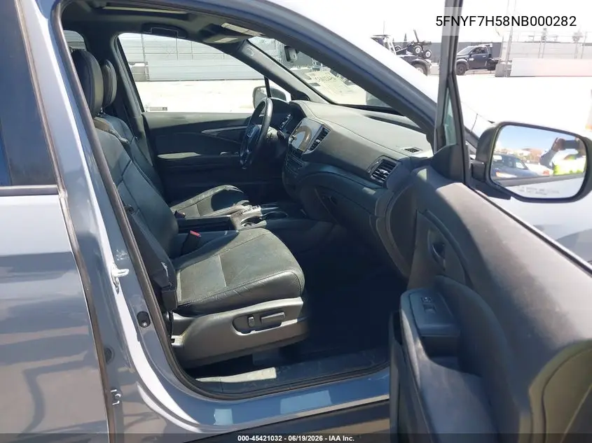 2022 Honda Passport 2Wd Ex-L VIN: 5FNYF7H58NB000282 Lot: 45421032