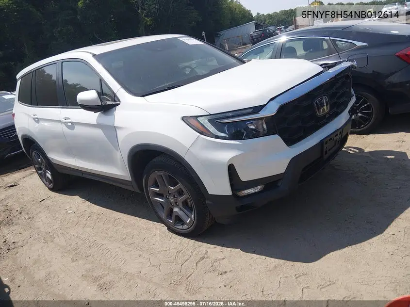 2022 Honda Passport Awd Ex-L VIN: 5FNYF8H54NB012614 Lot: 45495295