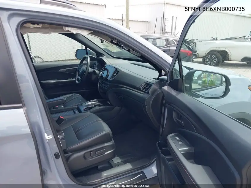 2022 Honda Passport Awd Trailsport VIN: 5FNYF8H6XNB000735 Lot: 45527400