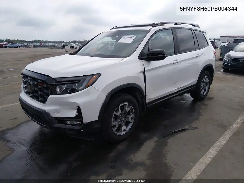 2023 Honda Passport Awd Trailsport VIN: 5FNYF8H60PB004344 Lot: 45189923