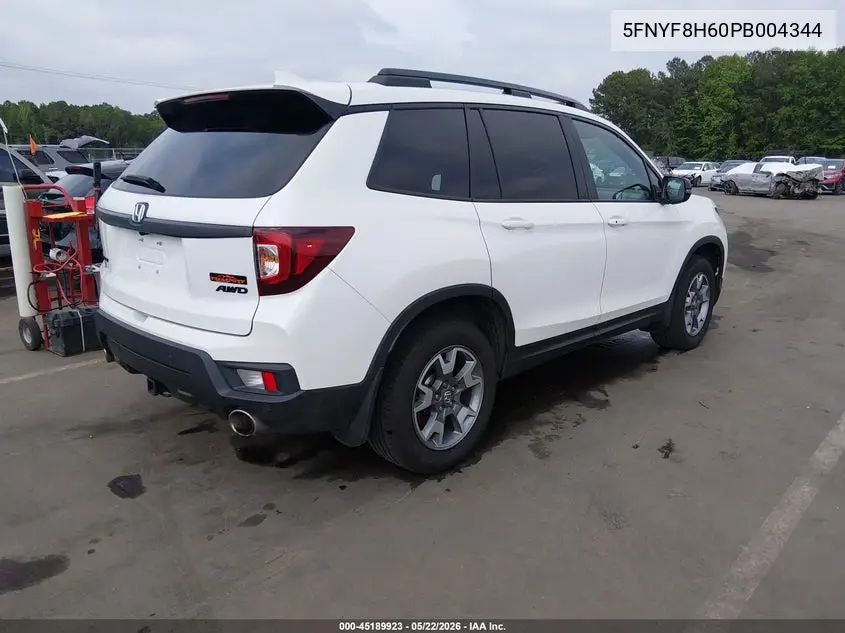 2023 Honda Passport Awd Trailsport VIN: 5FNYF8H60PB004344 Lot: 45189923