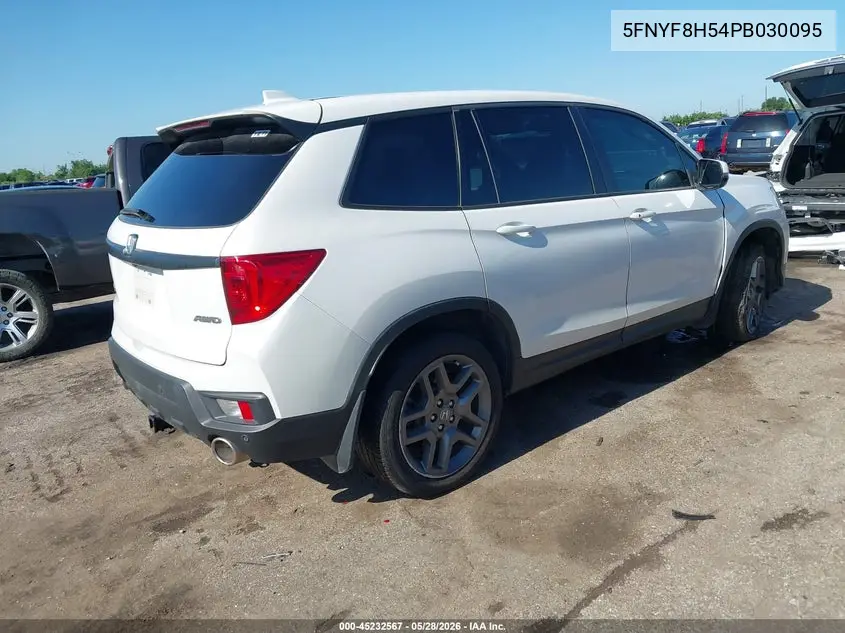 2023 Honda Passport Awd Ex-L VIN: 5FNYF8H54PB030095 Lot: 45232567