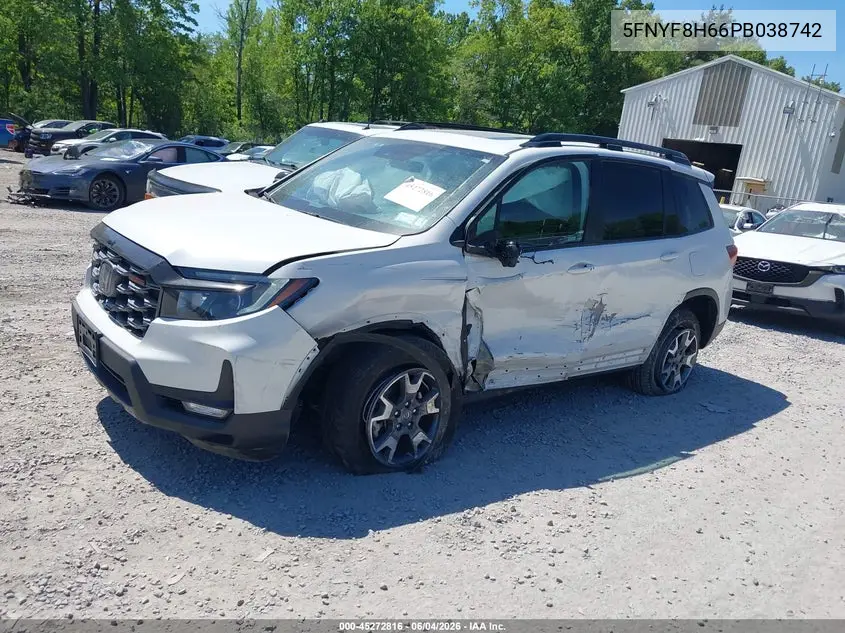 2023 Honda Passport Awd Trailsport VIN: 5FNYF8H66PB038742 Lot: 45272816