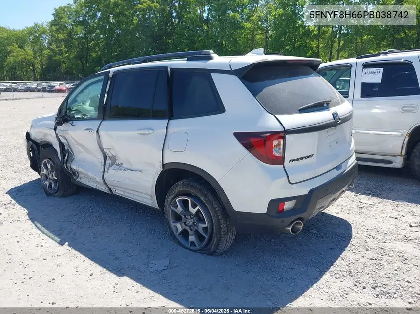 2023 Honda Passport Awd Trailsport VIN: 5FNYF8H66PB038742 Lot: 45272816