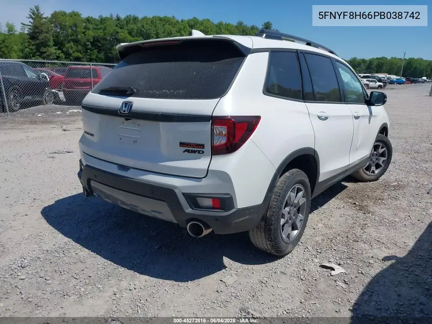 2023 Honda Passport Awd Trailsport VIN: 5FNYF8H66PB038742 Lot: 45272816