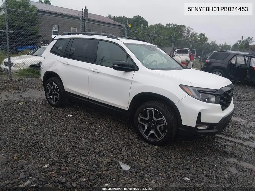 2023 Honda Passport Awd Elite VIN: 5FNYF8H01PB024453 Lot: 45328329