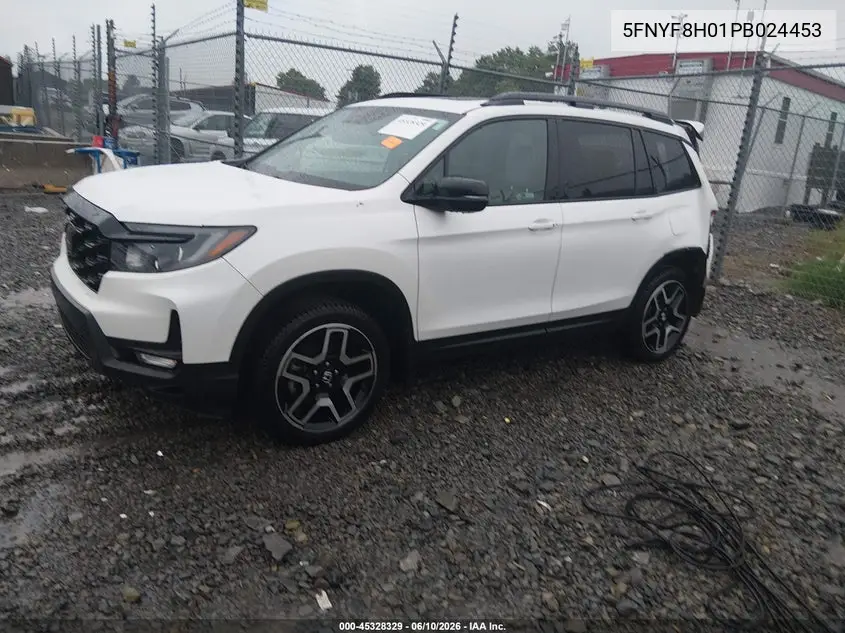 2023 Honda Passport Awd Elite VIN: 5FNYF8H01PB024453 Lot: 45328329
