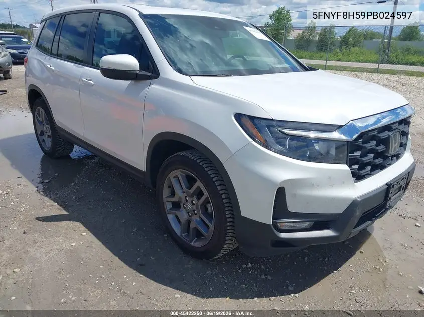 2023 Honda Passport Awd Ex-L VIN: 5FNYF8H59PB024597 Lot: 45422250