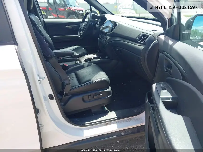 2023 Honda Passport Awd Ex-L VIN: 5FNYF8H59PB024597 Lot: 45422250