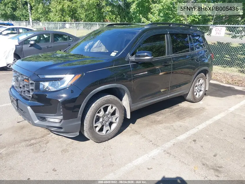 2023 Honda Passport Awd Trailsport VIN: 5FNYF8H6XPB005436 Lot: 45451952