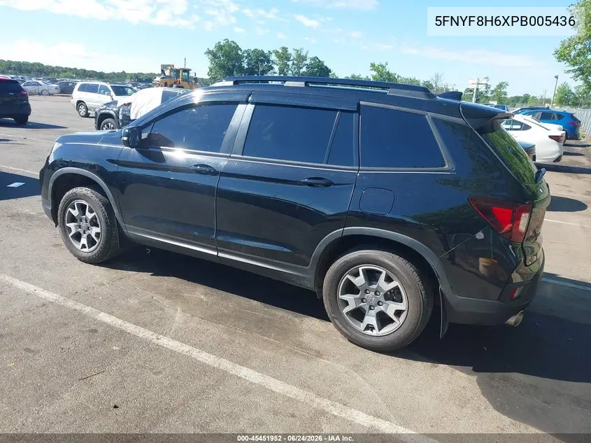 2023 Honda Passport Awd Trailsport VIN: 5FNYF8H6XPB005436 Lot: 45451952