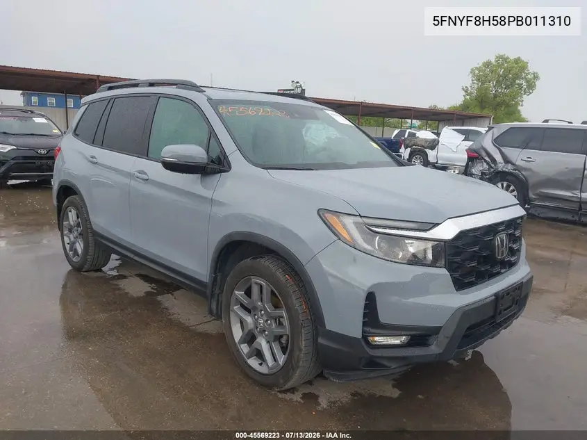2023 Honda Passport Awd Ex-L VIN: 5FNYF8H58PB011310 Lot: 45569223