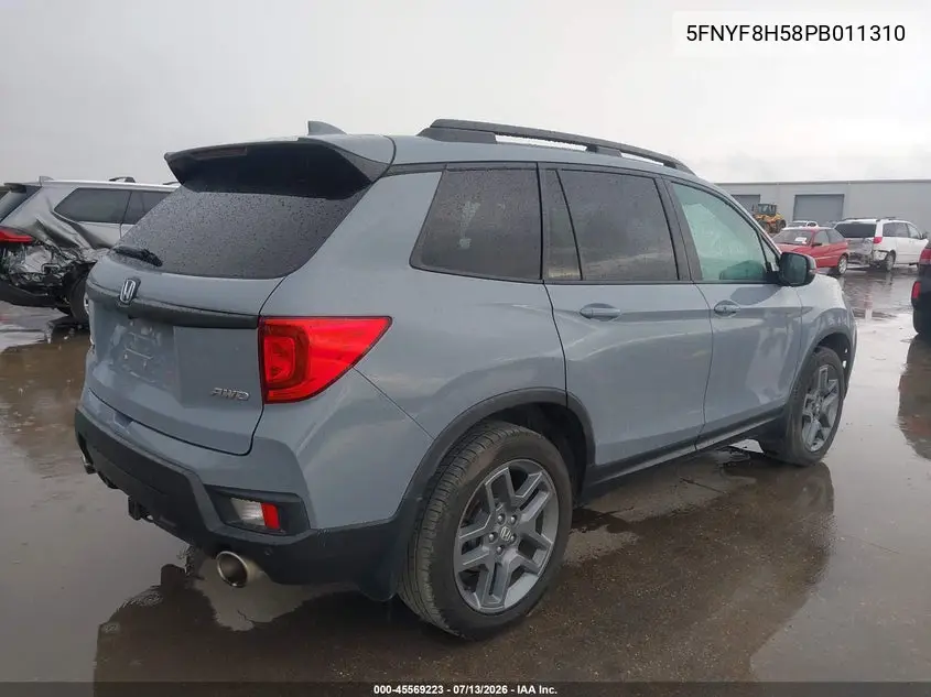 2023 Honda Passport Awd Ex-L VIN: 5FNYF8H58PB011310 Lot: 45569223