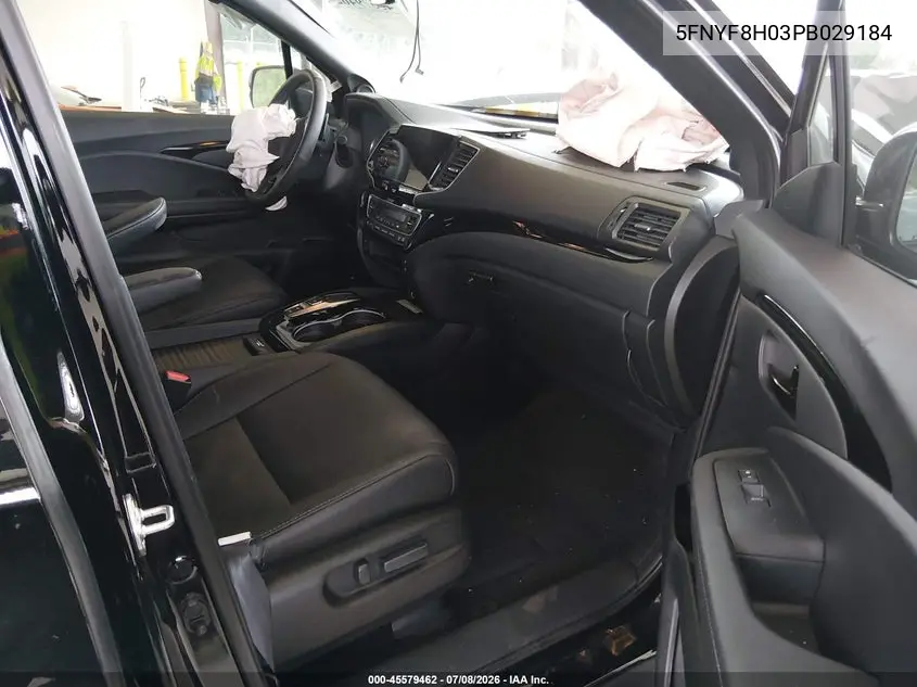 2023 Honda Passport Awd Elite VIN: 5FNYF8H03PB029184 Lot: 45579462