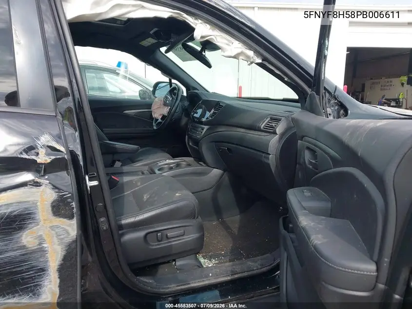 2023 Honda Passport Awd Ex-L VIN: 5FNYF8H58PB006611 Lot: 45583507
