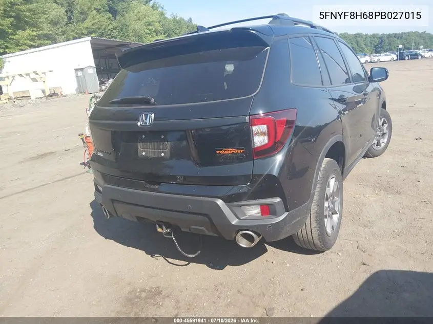 2023 Honda Passport Awd Trailsport VIN: 5FNYF8H68PB027015 Lot: 45591941