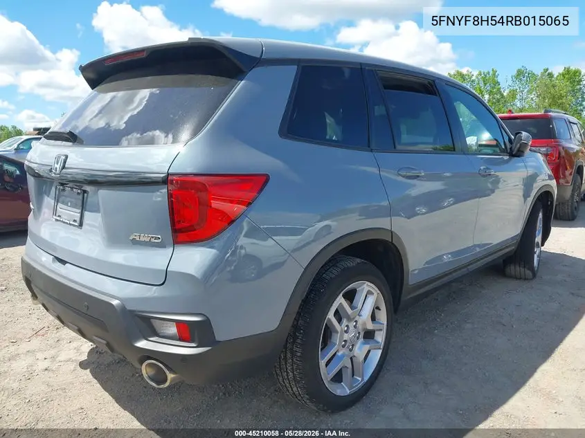 2024 Honda Passport Awd Ex-L VIN: 5FNYF8H54RB015065 Lot: 45210058