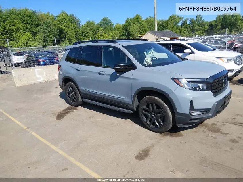 2024 Honda Passport Awd Black VIN: 5FNYF8H88RB009764 Lot: 45291019