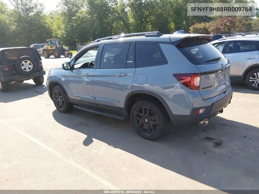 2024 Honda Passport Awd Black VIN: 5FNYF8H88RB009764 Lot: 45291019