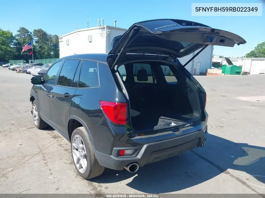 2024 Honda Passport Awd Ex-L VIN: 5FNYF8H59RB022349 Lot: 45292028