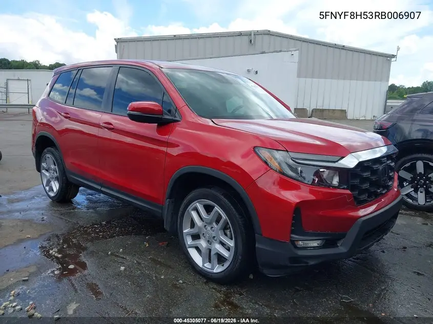 2024 Honda Passport Awd Ex-L VIN: 5FNYF8H53RB006907 Lot: 45305077