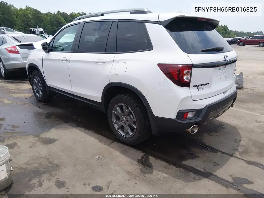 2024 Honda Passport Awd Trailsport VIN: 5FNYF8H66RB016825 Lot: 45348097