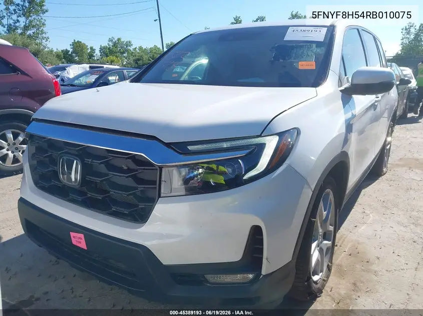 2024 Honda Passport Awd Ex-L VIN: 5FNYF8H54RB010075 Lot: 45389193