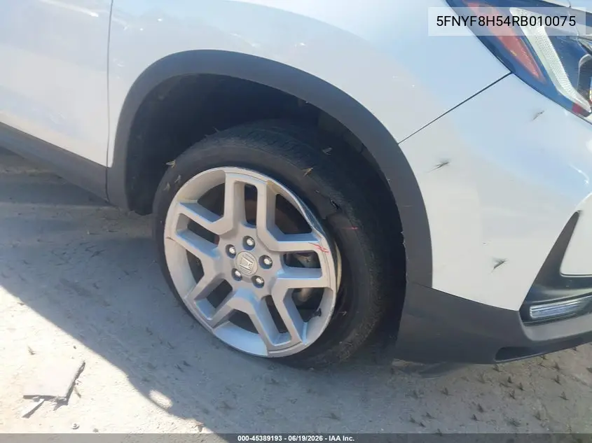 2024 Honda Passport Awd Ex-L VIN: 5FNYF8H54RB010075 Lot: 45389193