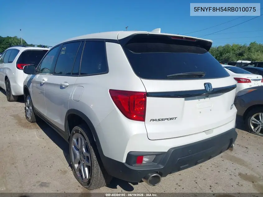 2024 Honda Passport Awd Ex-L VIN: 5FNYF8H54RB010075 Lot: 45389193