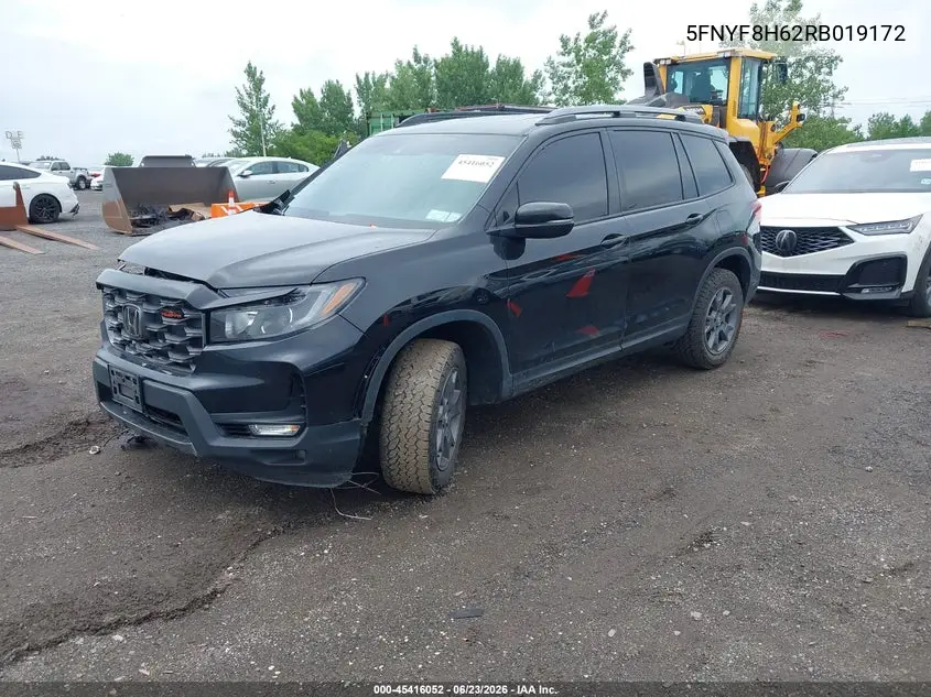 2024 Honda Passport Awd Trailsport VIN: 5FNYF8H62RB019172 Lot: 45416052