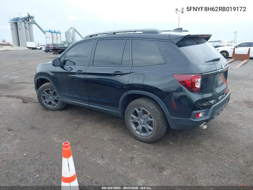 2024 Honda Passport Awd Trailsport VIN: 5FNYF8H62RB019172 Lot: 45416052