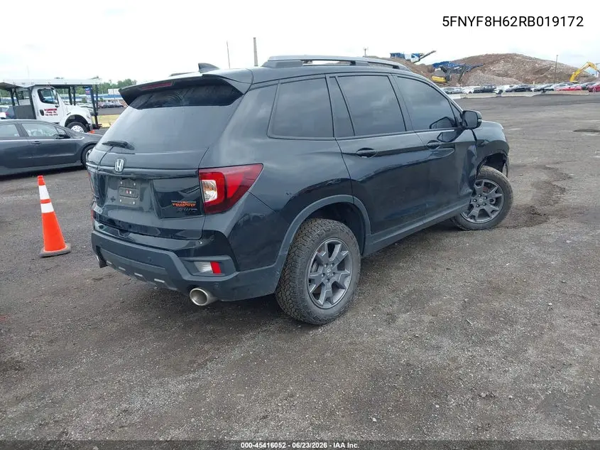 2024 Honda Passport Awd Trailsport VIN: 5FNYF8H62RB019172 Lot: 45416052