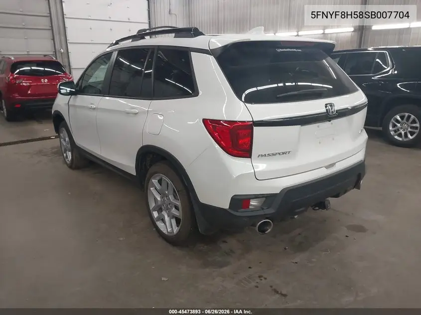 2025 Honda Passport Awd Ex-L VIN: 5FNYF8H58SB007704 Lot: 45473893