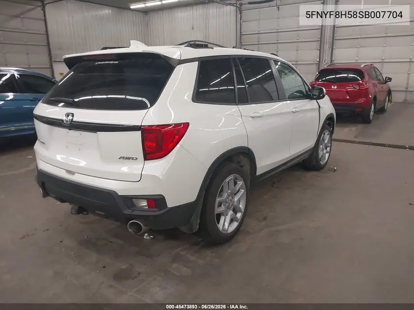 2025 Honda Passport Awd Ex-L VIN: 5FNYF8H58SB007704 Lot: 45473893