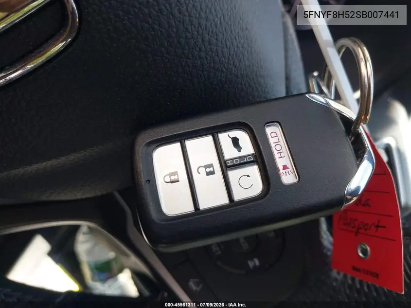2025 Honda Passport Awd Ex-L VIN: 5FNYF8H52SB007441 Lot: 45561311
