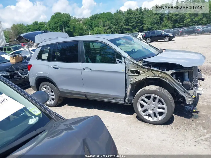 2025 Honda Passport Awd Ex-L VIN: 5FNYF8H52SB007441 Lot: 45561311