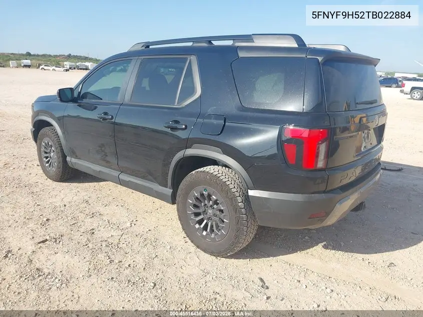 2026 Honda Passport Awd Trailsport/Awd Trailsport Blackout VIN: 5FNYF9H52TB022884 Lot: 45516436