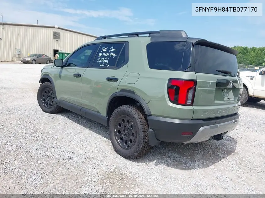 2026 Honda Passport Awd Trailsport Elite/Awd Trailsport Elite Blackout VIN: 5FNYF9H84TB077170 Lot: 45590367