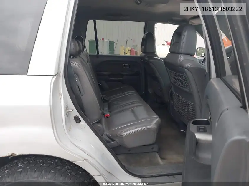 2003 Honda Pilot Ex-L VIN: 2HKYF18613H503222 Lot: 45665940