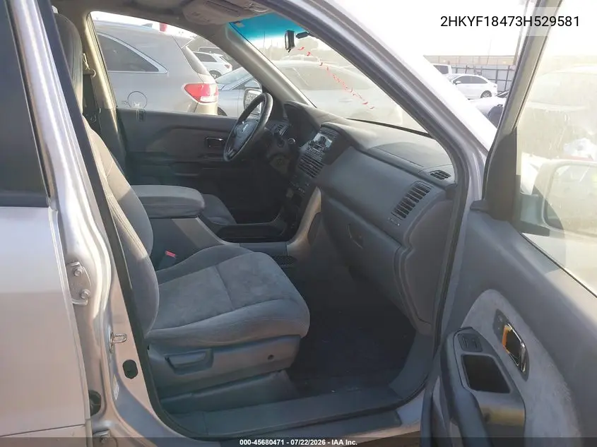 2003 Honda Pilot Ex VIN: 2HKYF18473H529581 Lot: 45680471