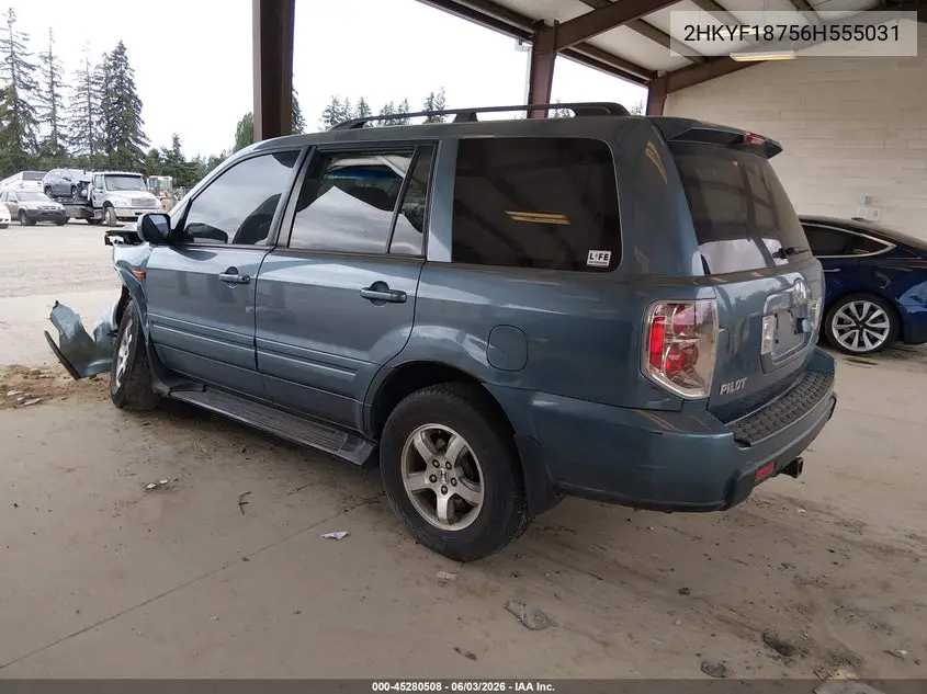 2HKYF18756H555031 2006 Honda Pilot Ex-L