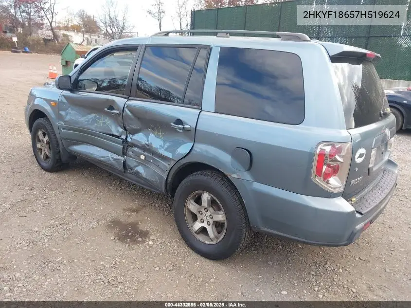 2HKYF18657H519624 2007 Honda Pilot Ex-L