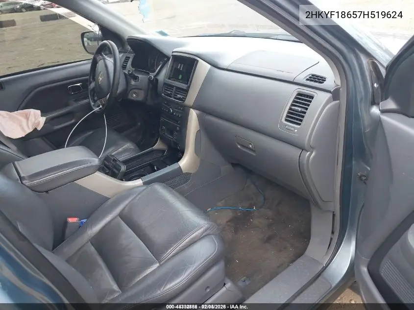 2HKYF18657H519624 2007 Honda Pilot Ex-L