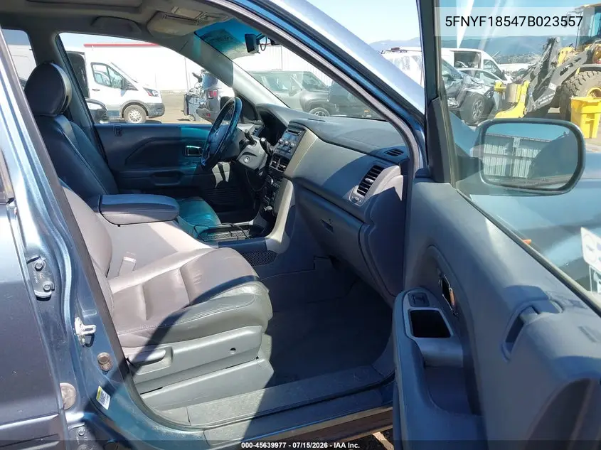 2007 Honda Pilot Ex-L VIN: 5FNYF18547B023557 Lot: 45639977