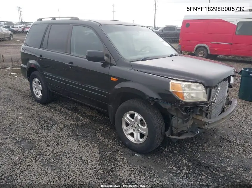 5FNYF18298B005739 2008 Honda Pilot Vp