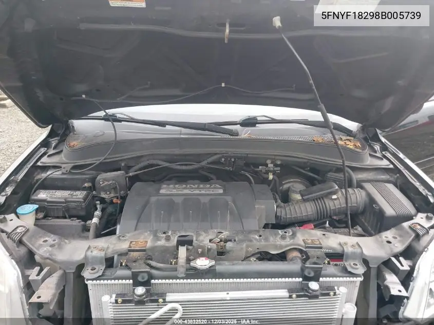 5FNYF18298B005739 2008 Honda Pilot Vp