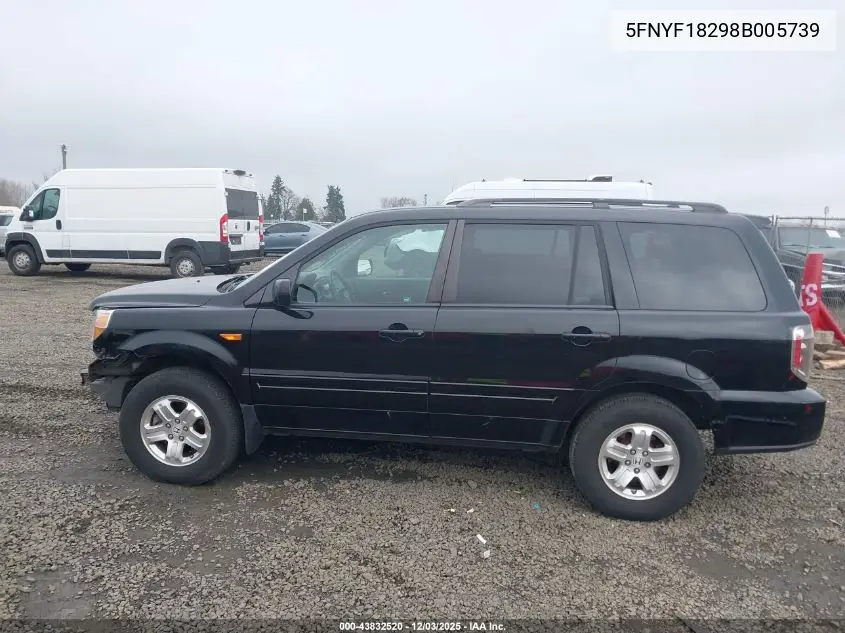 5FNYF18298B005739 2008 Honda Pilot Vp