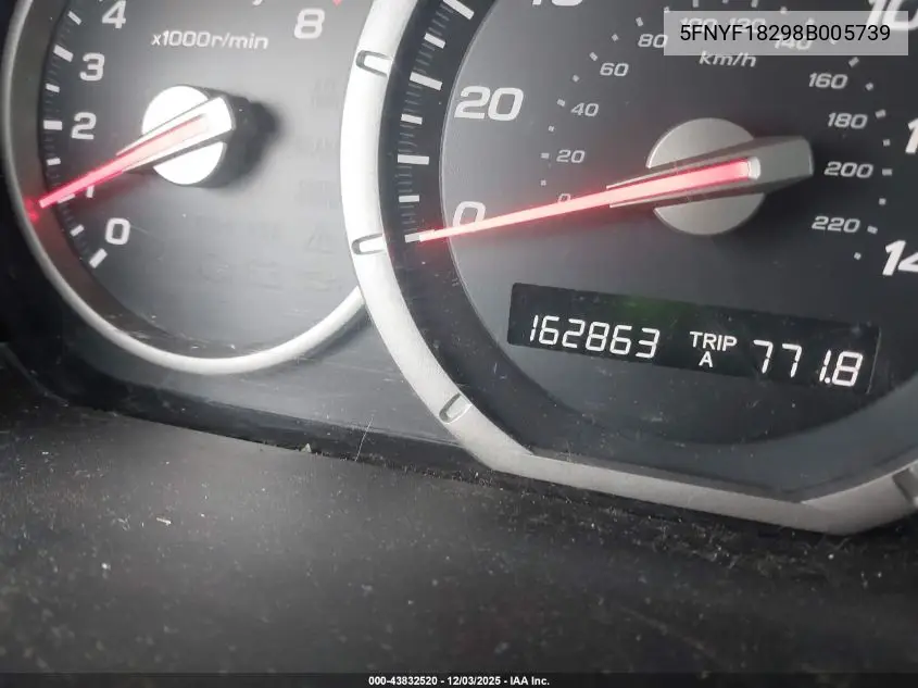 5FNYF18298B005739 2008 Honda Pilot Vp