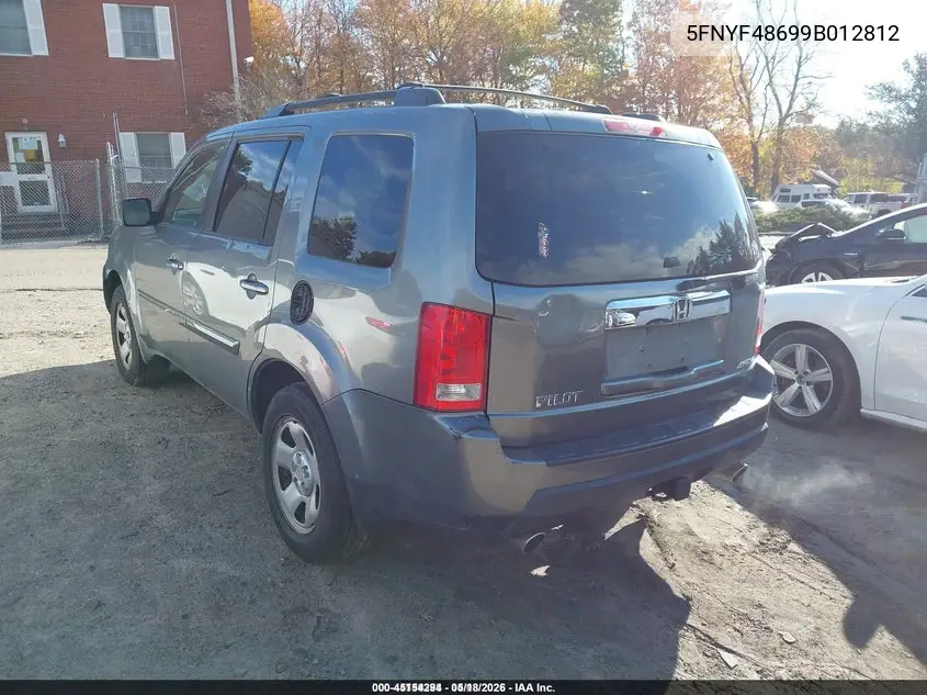 5FNYF48699B012812 2009 Honda Pilot Ex-L