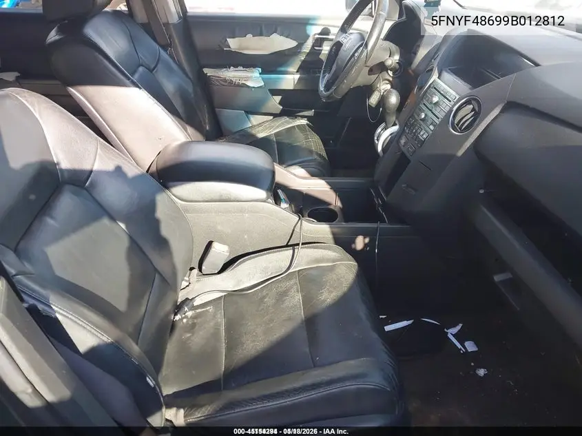 5FNYF48699B012812 2009 Honda Pilot Ex-L